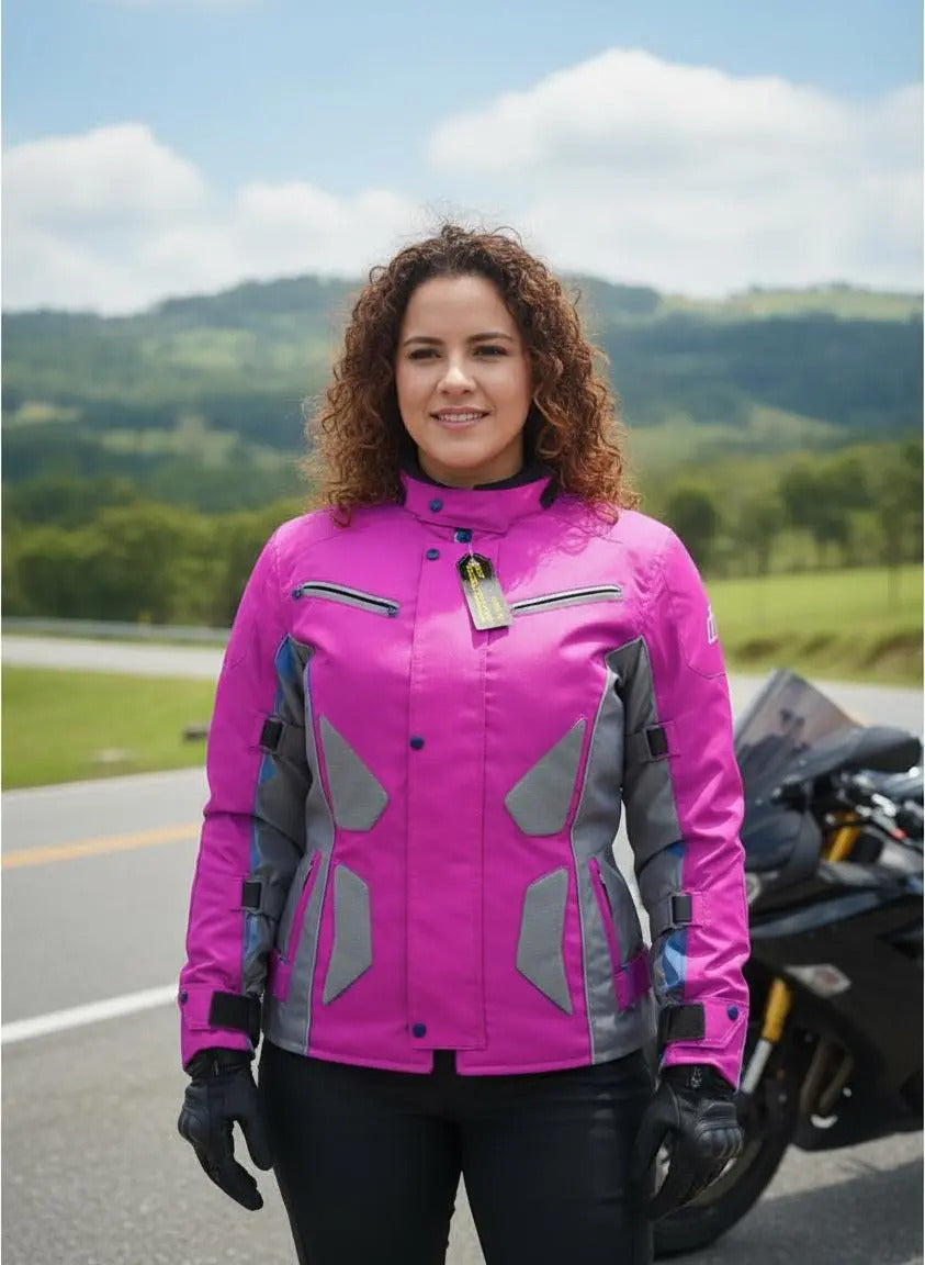 Chaqueta Para Motociclistas Dotacion Protecciones Reflectiva