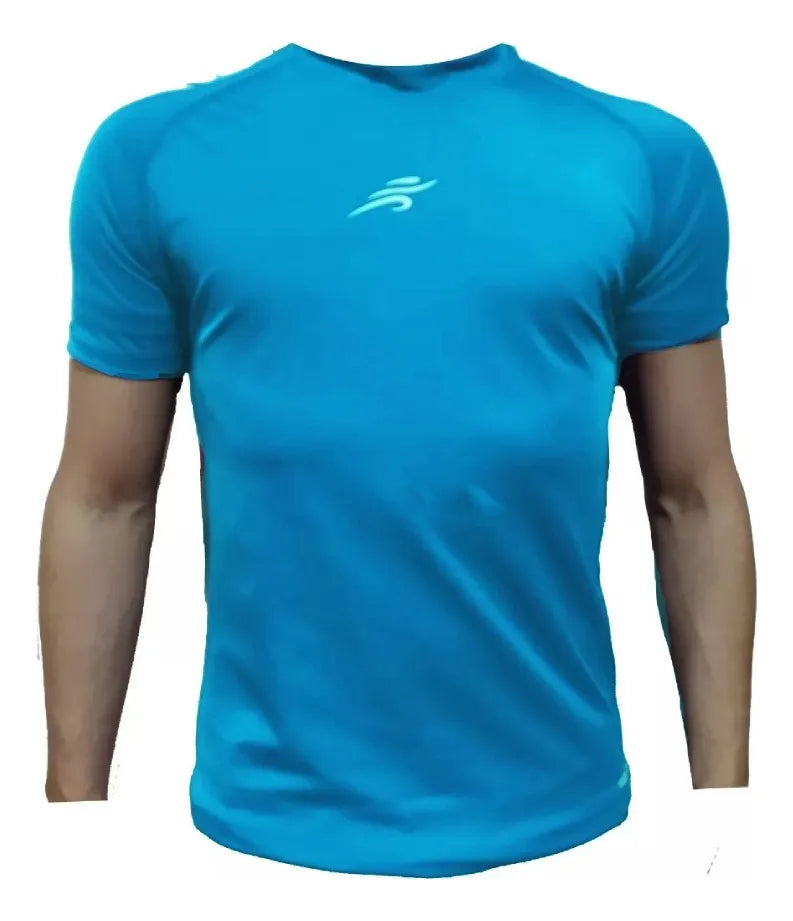 Camiseta Deportiva Slim Fit Manga Corta Gym Lycra Fria Uv