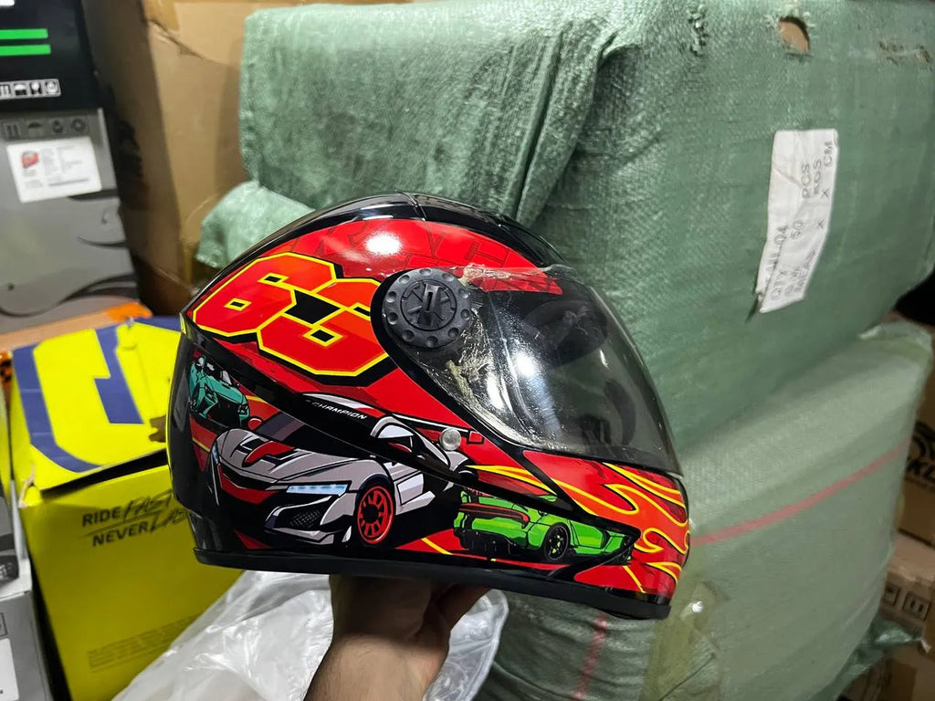Casco Integral Para Niños Cerrado Kart Bicicleta Deportes