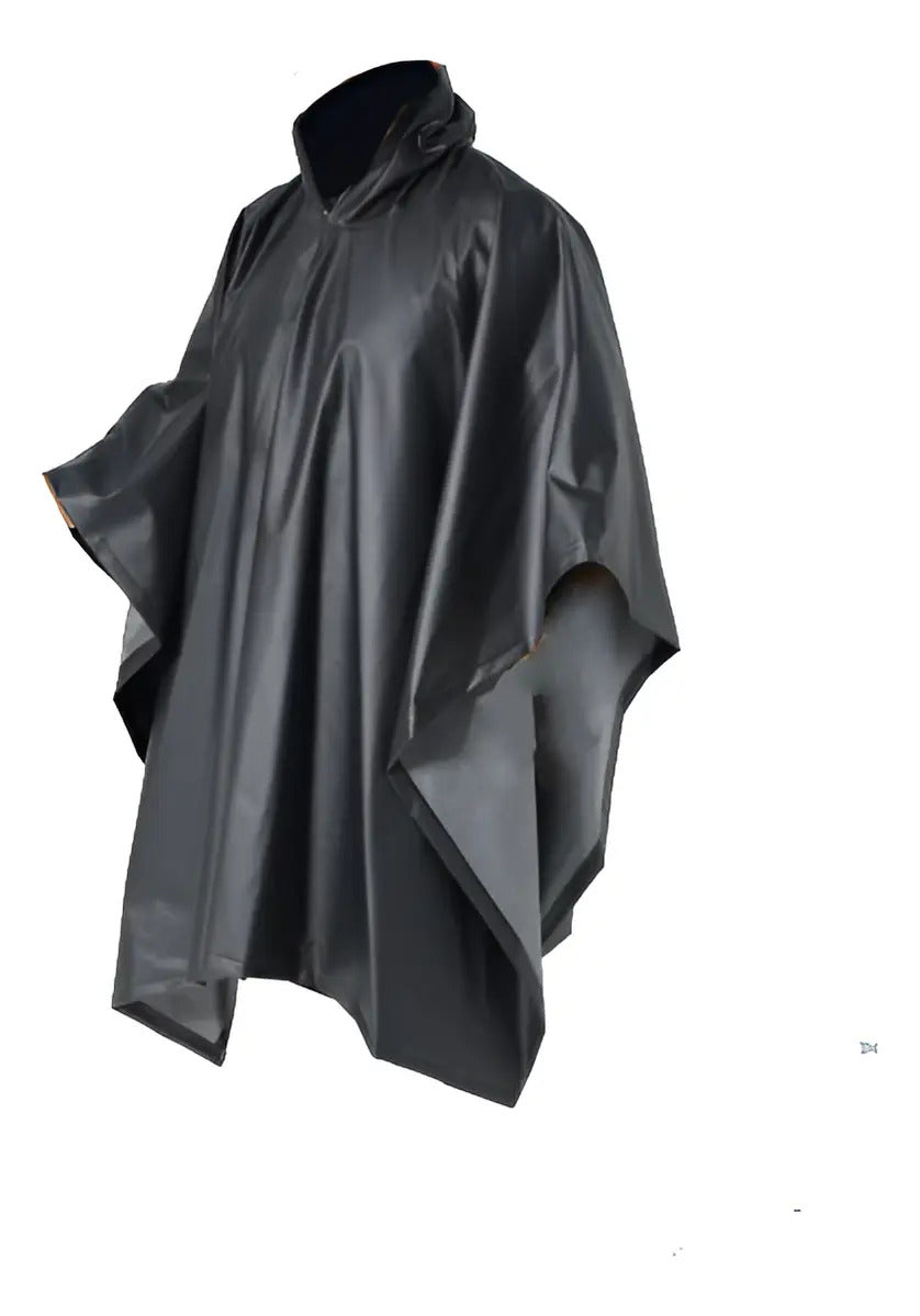 Capa Impermeable Con Capucha Poncho Lluvia Semi Industrial