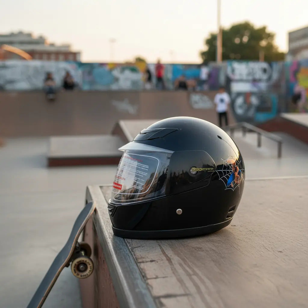Casco Integral Para Niños Cerrado Kart Bicicleta Deportes