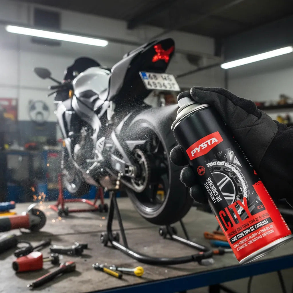 Lubricante De Cadena Para Moto Pysta 200 Ml