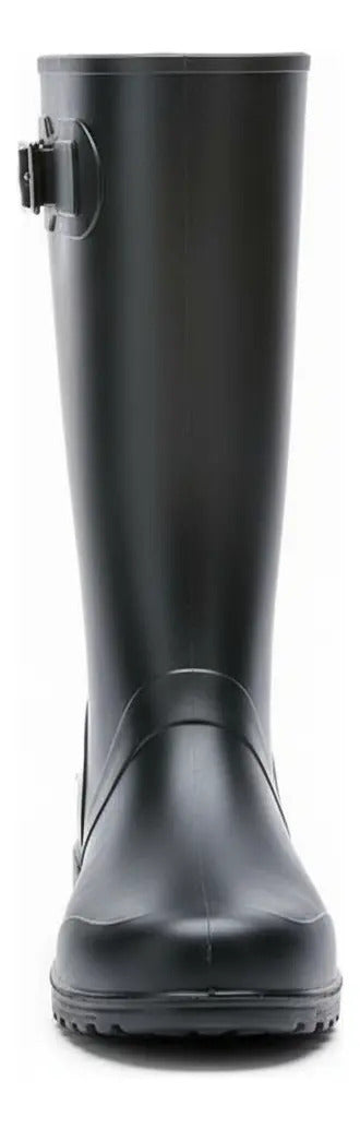 Botas Dama Para La Lluvia Hebilla Caucho Impermeables