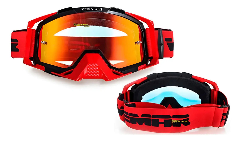 Gafas Vemar Moto Cross Original Funda Y Repuesto