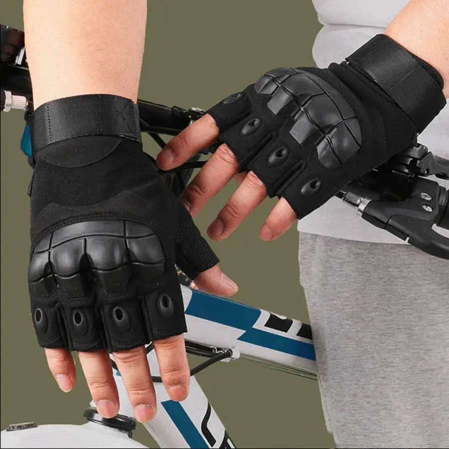 Guantes Tácticos Medio Dedo Militar Protección Moto Deportes