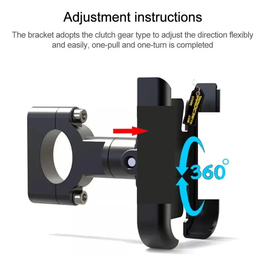 Holder Soporte Para Celular Metálico Alta Seguridad Moto