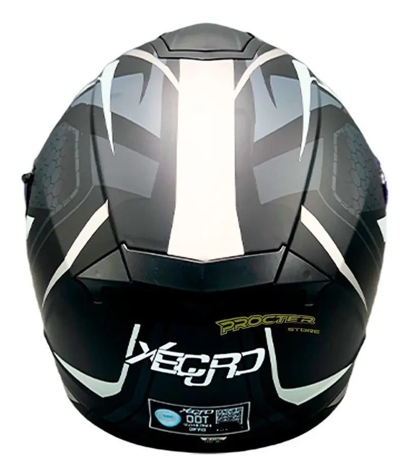 Casco Integral Moto Xecuro Doble Visor Certificado Gafas
