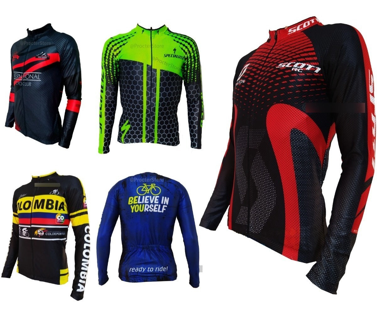 Camisa Camiseta Jersey Ciclismo Manga Larga Ruta Bici Licra