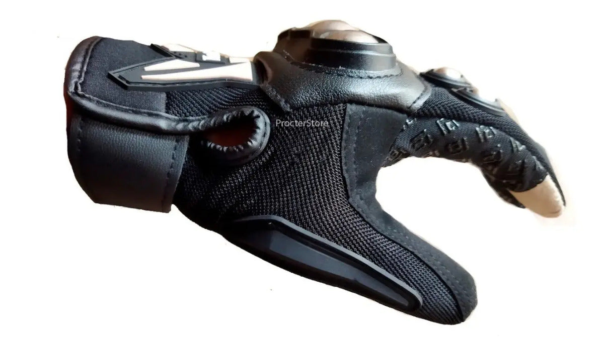Guantes Con Proteccion  Metalizada Y Tactiles Moto Bici