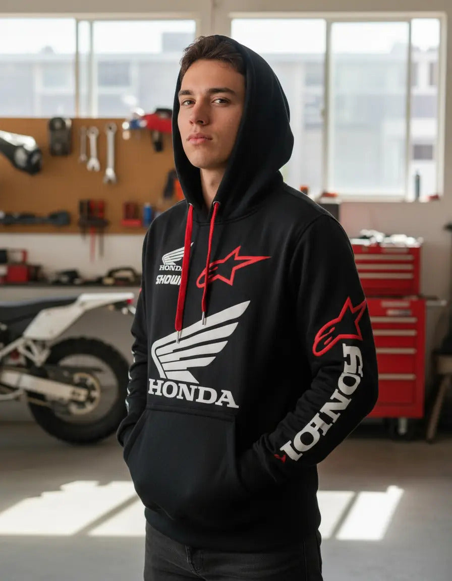 Buzo Hoodie Motero Buzo Con Capota Ktm Pulsar Honda
