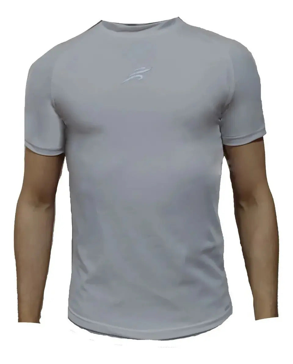 Camiseta Deportiva Slim Fit Manga Corta Gym Lycra Fria Uv
