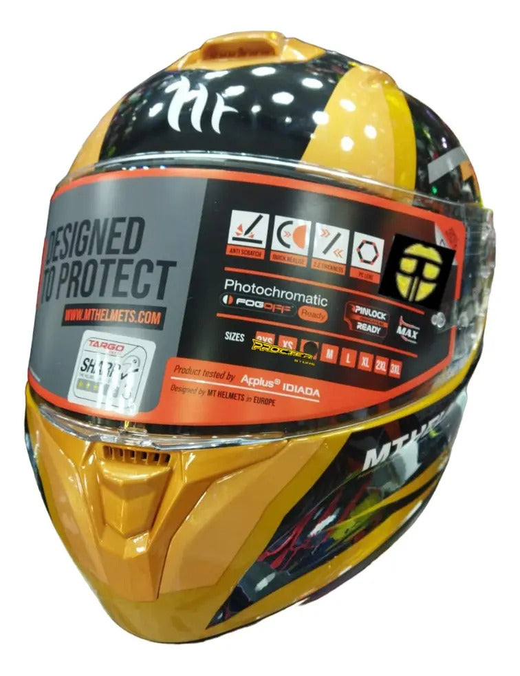 Casco Moto Mt Targo Pro Certificado Ece 2205 Deportivo