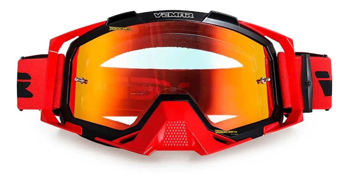 Gafas Vemar Moto Cross Original Funda Y Repuesto