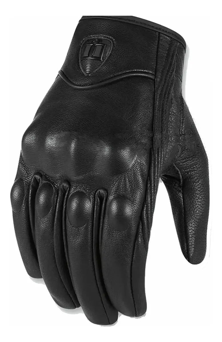 Guantes Icon Pursuit En Cuero Moto Protección Unisex