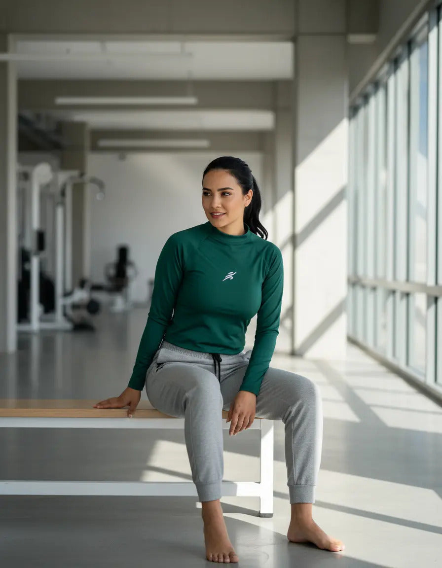 Buzo Fit Deportivo Dama Protección Solar Lycra Compresion