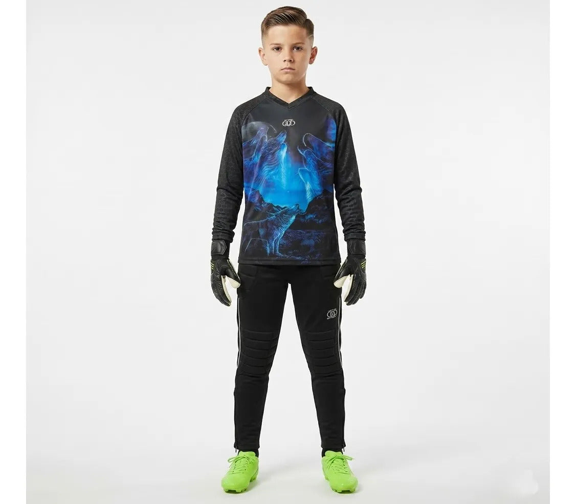 Conjunto Arquero Niño Pantalon Y Buzo Portero Uniforme
