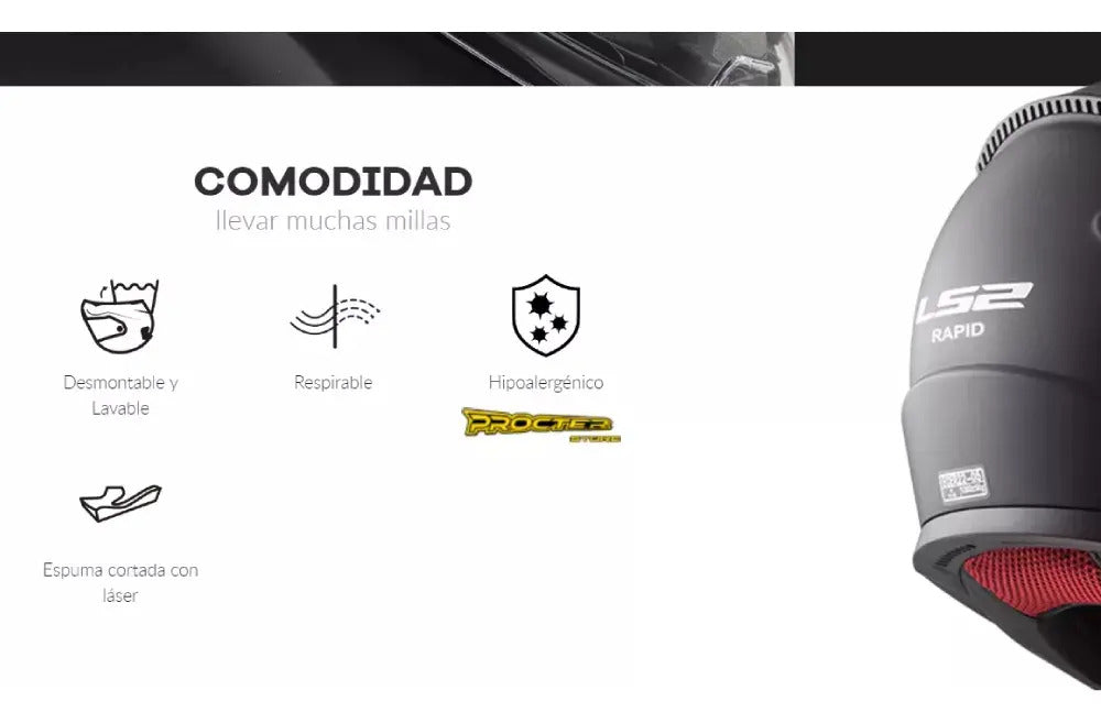Casco Ls2 Negro Mate 353 Certificado Integral