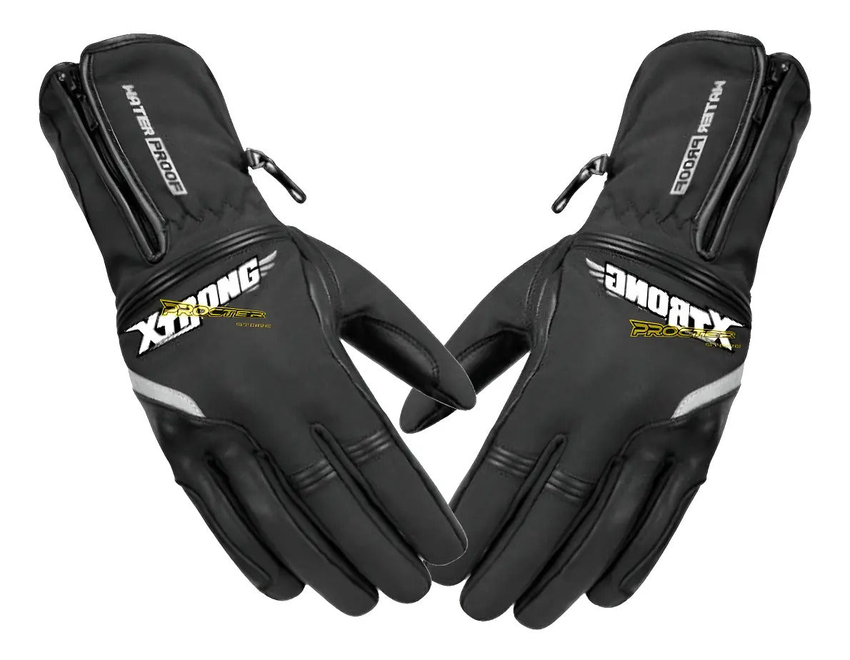 Guantes Caña Larga Térmicos Reflectivo Impermeable Cuero