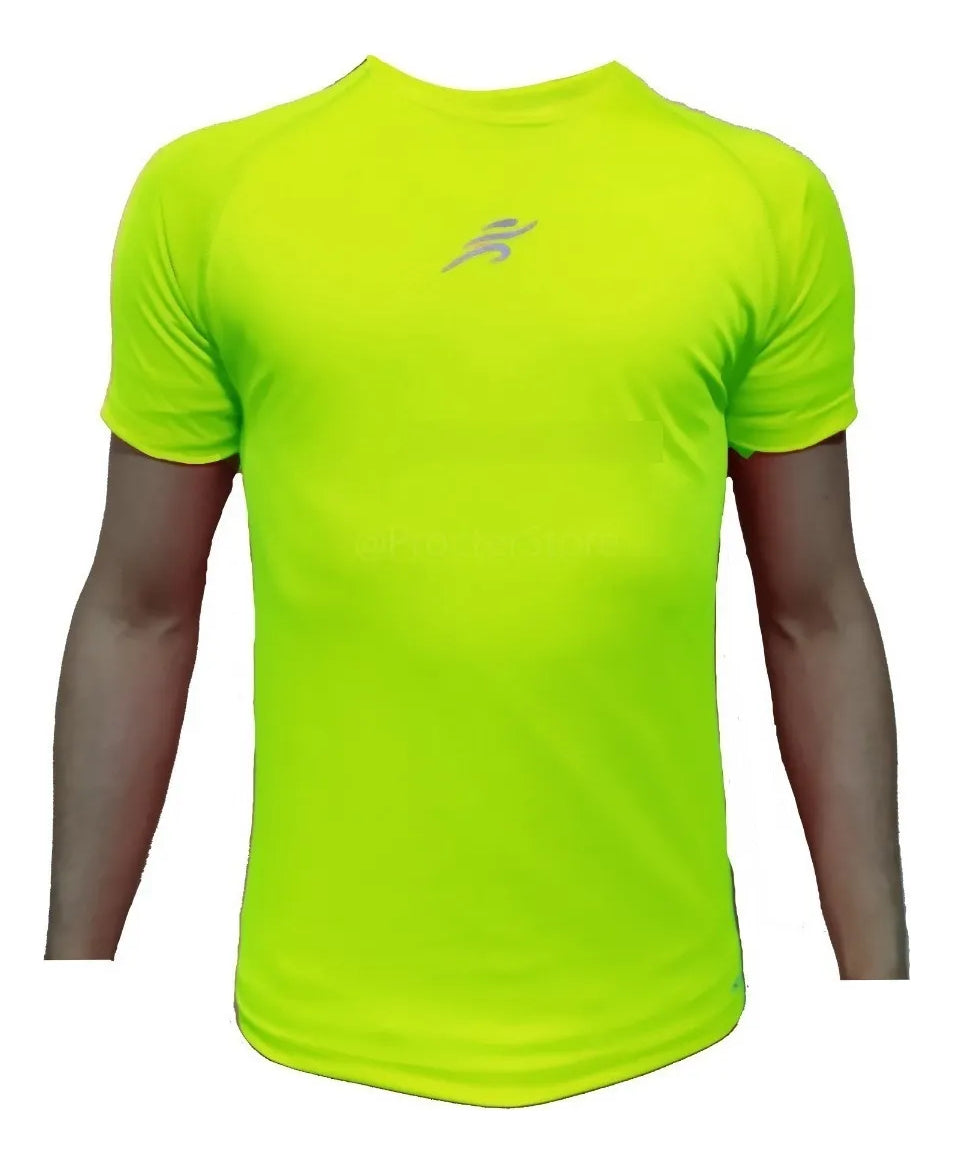 Camiseta Deportiva Slim Fit Manga Corta Gym Lycra Fria Uv