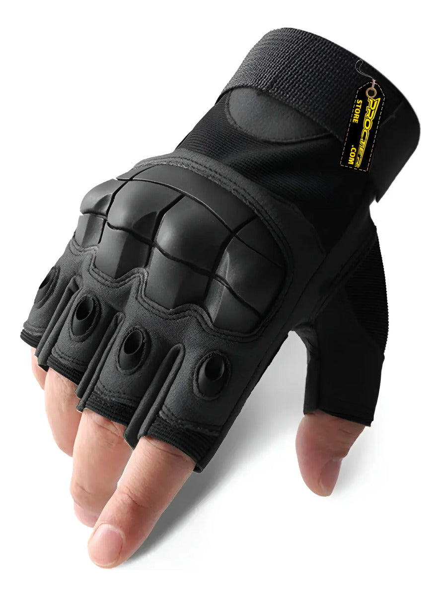 Guantes Tácticos Medio Dedo Militar Protección Moto Deportes