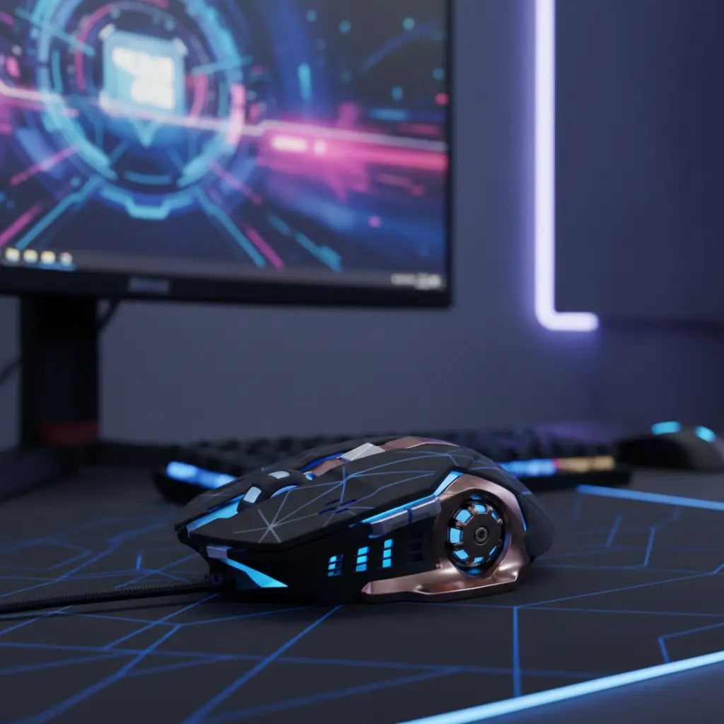 Mouse Gamer 6 Botenes Weibo S200 Luces Led Rgb-3200 Dpi