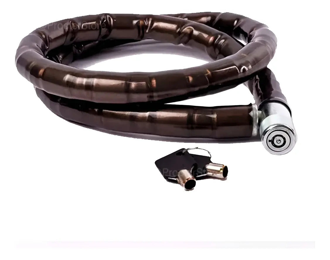 Candado Cadena Gruesa Para Moto Bici Tipo Piton Grande