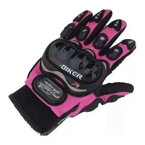 Guantes Mujer  Protección Moto Ciclistas Bici Dama Deportivo
