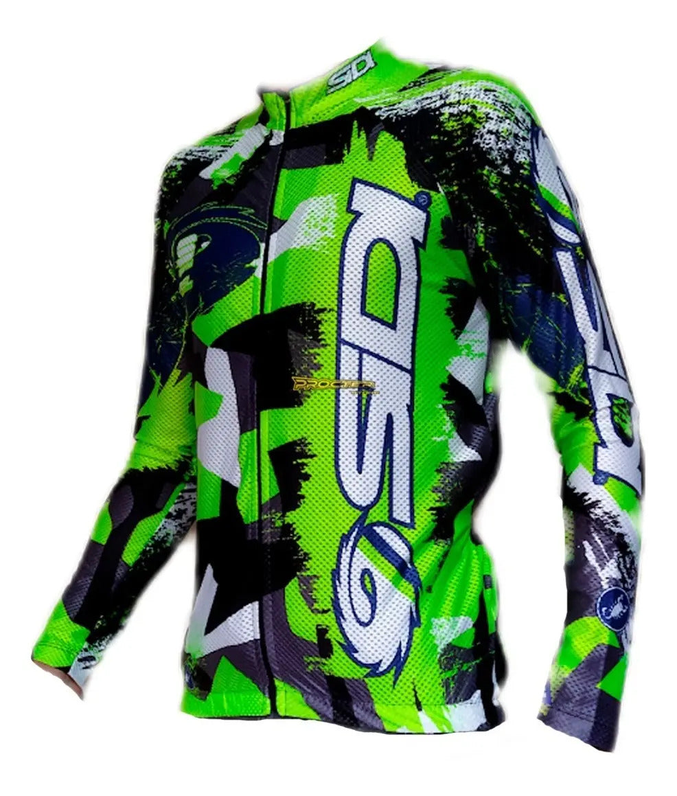 Jersey Ciclismo Maillot Manga Larga Ruta Mtb Colombia Camisa