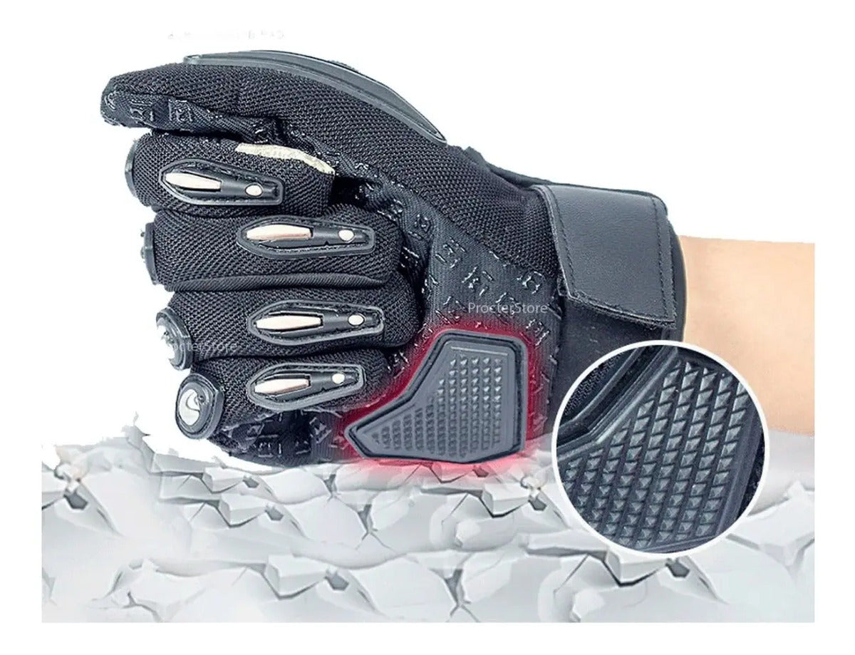 Guantes Para Moto Con Táctil  Protección Nudillos