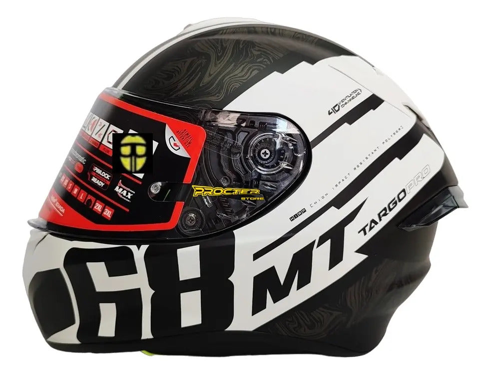Casco Moto Mt Targo Pro Certificado Ece 2205 Deportivo