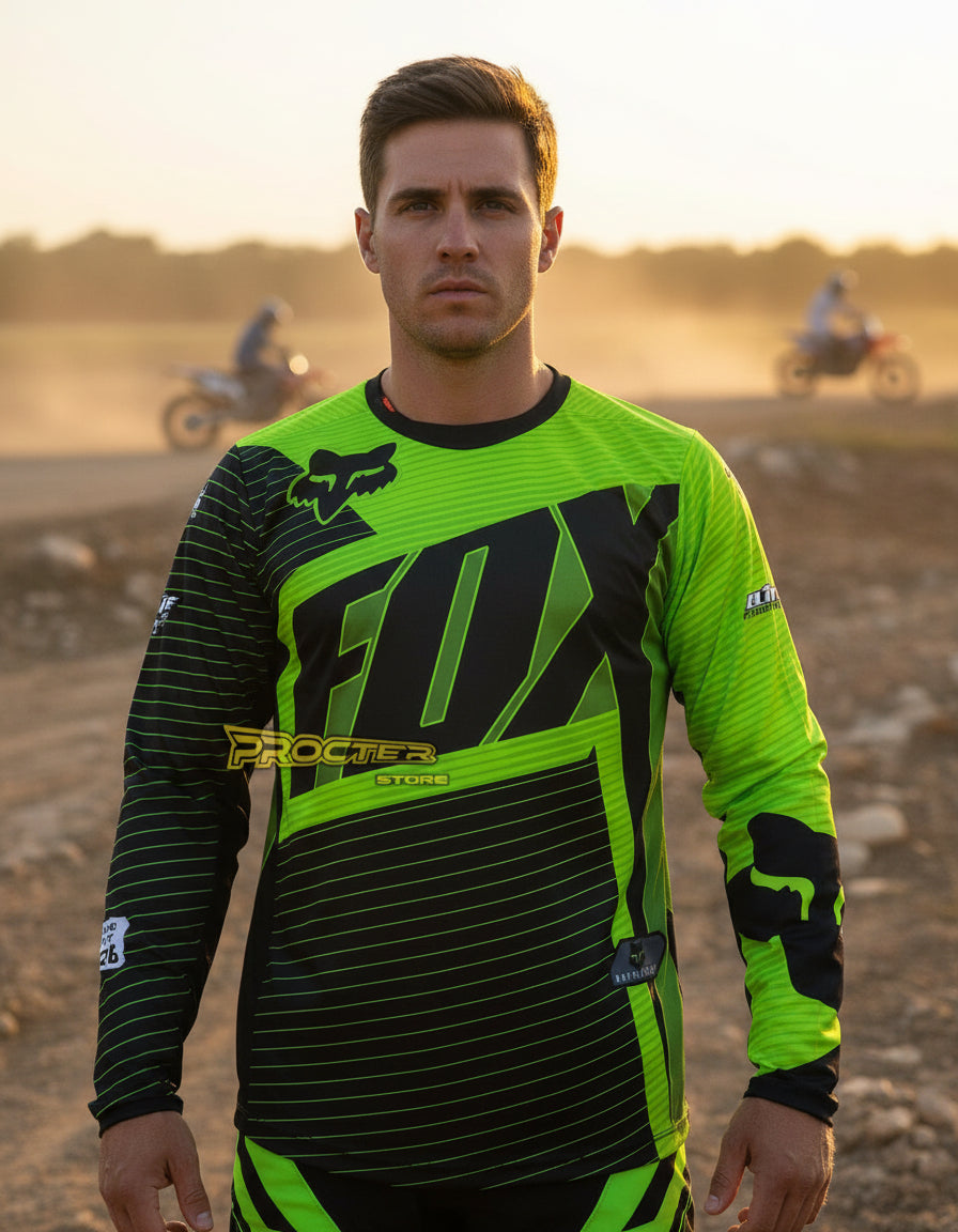 Buzo Manga Larga Mtb Motocross Bicicross Jersey Ciclismo