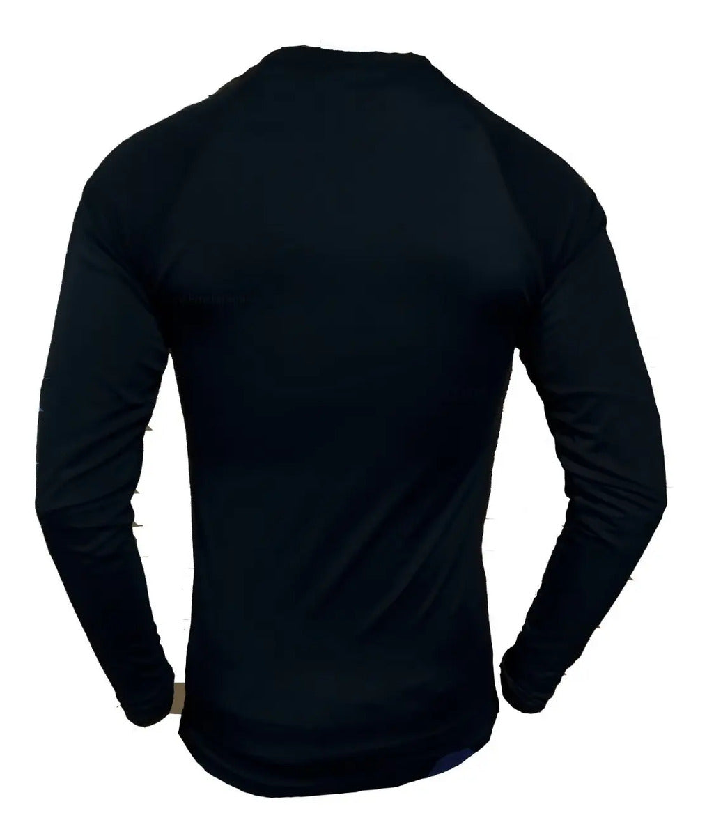 Buzo Deportivo Camiseta Larga Slim Fit Gym Lycra Fria Uv