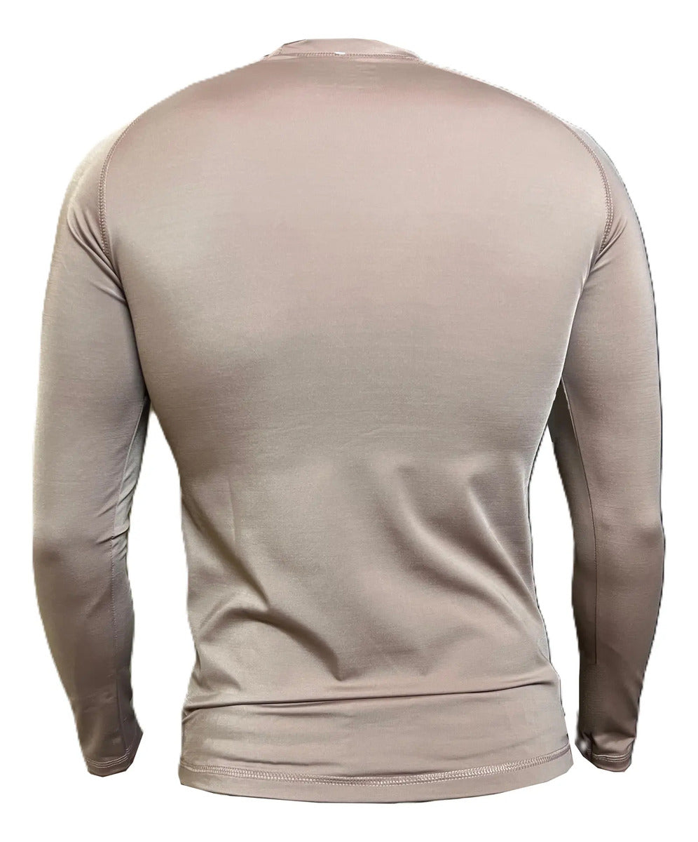 Buzo Deportivo Camiseta Larga Slim Fit Gym Lycra Fria Uv