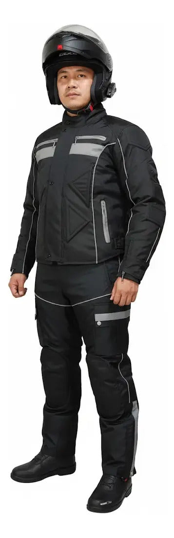 Traje De Protección Antifriccion Moto En Lona Reflectivo