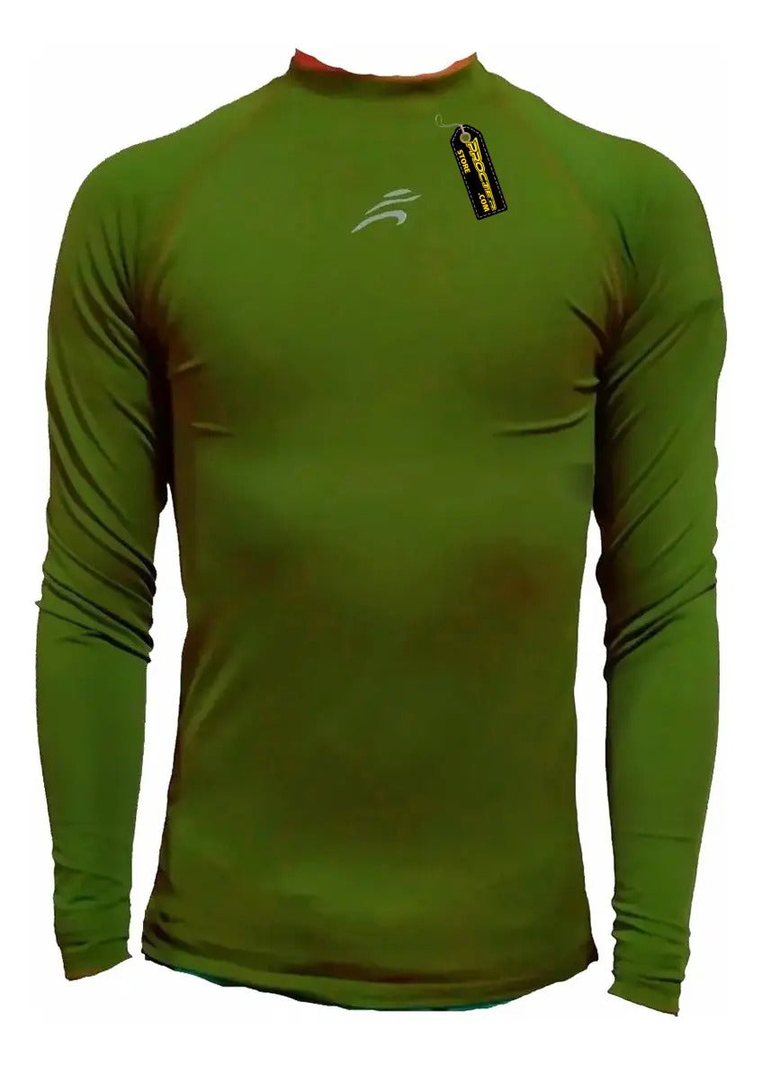 Buzo Deportivo Camiseta Larga Slim Fit Gym Lycra Fria Uv