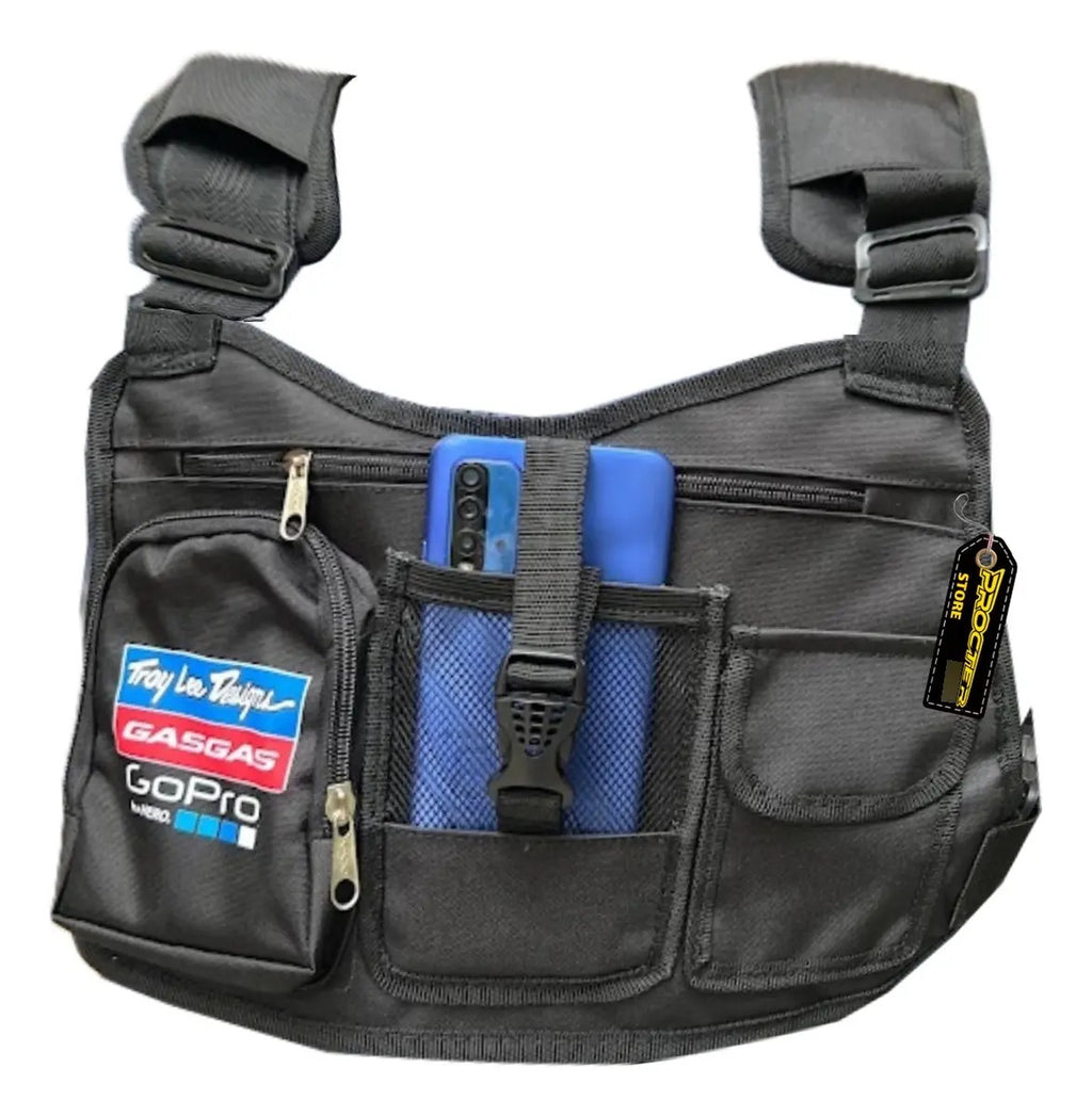 Pechera Moto Cangurera Porta Celular Multiusos