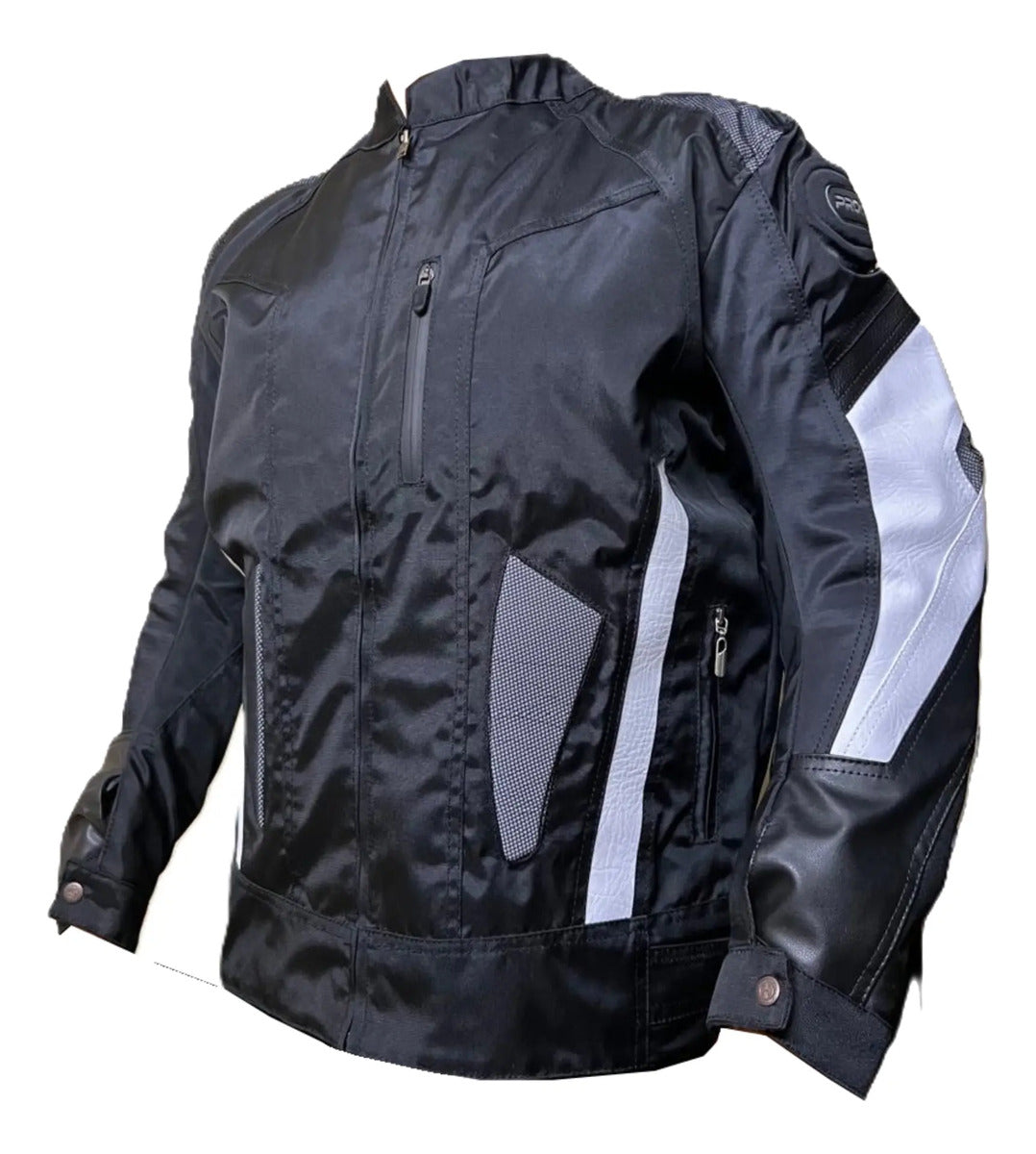 Chaqueta Protecciones Y Reflectiva Lona Cuerotex Moto Envío