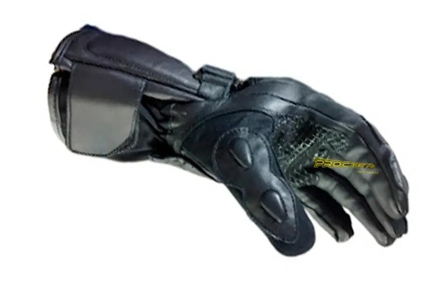 Guantes Cuero Moto Caña Larga Con Protección Certificados