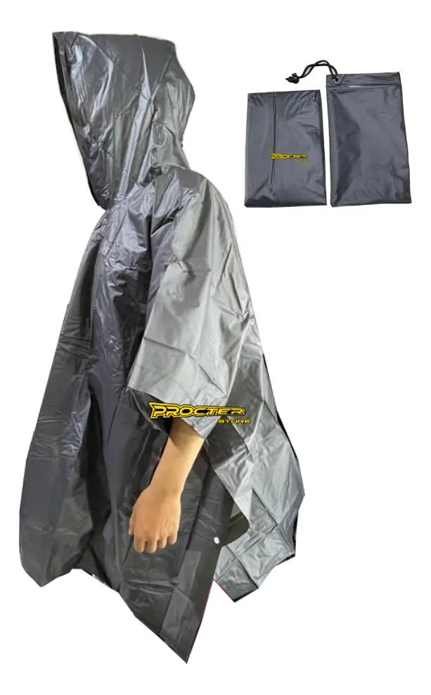 Capa Adulto Impermeable Lluvia Pvc Con Estuche