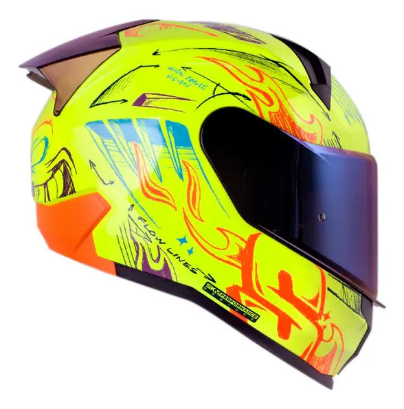 Casco Integral Marca Shaft 560 Evo Certificado Ece R 2206