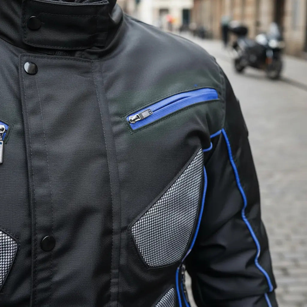 Chaqueta Para Motociclistas Dotacion Protecciones Reflectiva