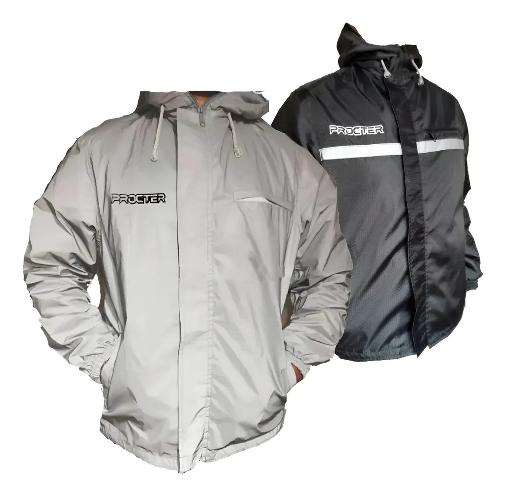 Chaqueta Moto 100% Reflectiva Y Doble Faz Cortavientos
