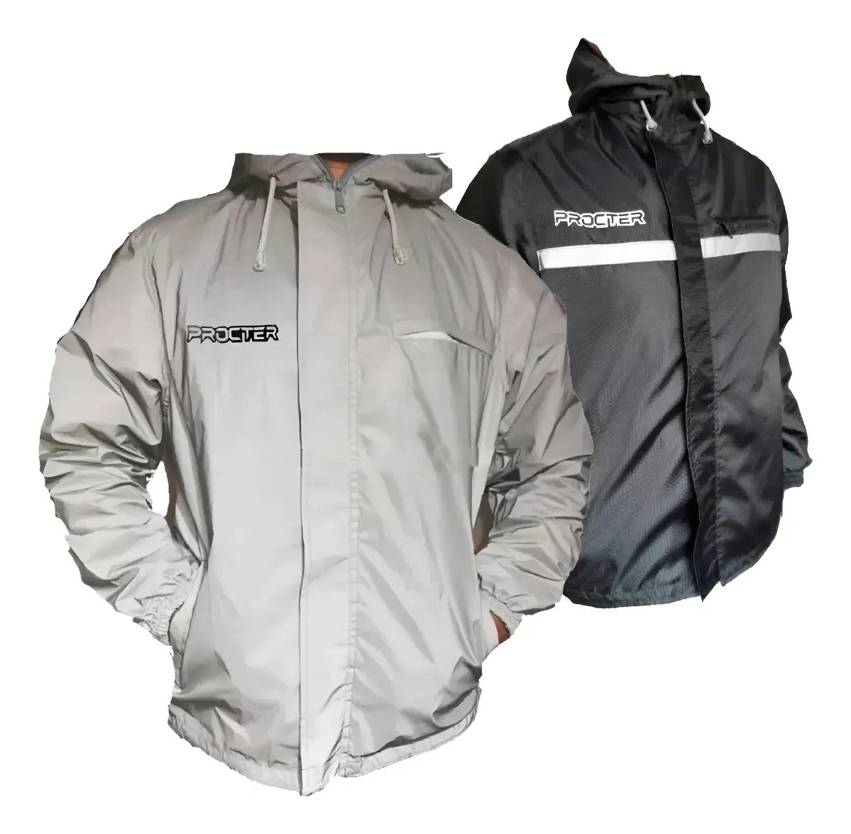 Chaqueta Moto 100% Reflectiva Y Doble Faz Cortavientos