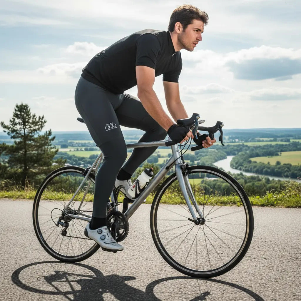 Lycra Larga Pantalón Hombre Con Badana  Gel Ciclismo +envío