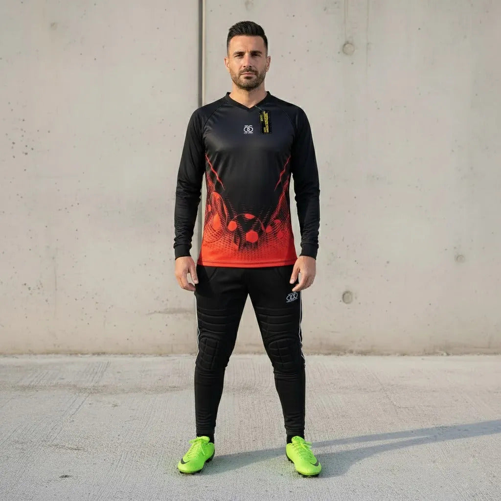 Conjunto Arquero Pantalon Y Buzo Acolchado Portero Uniforme