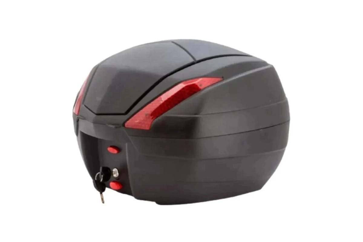 Maletero Para Moto Marca Tomcat 34 Litros Con Base