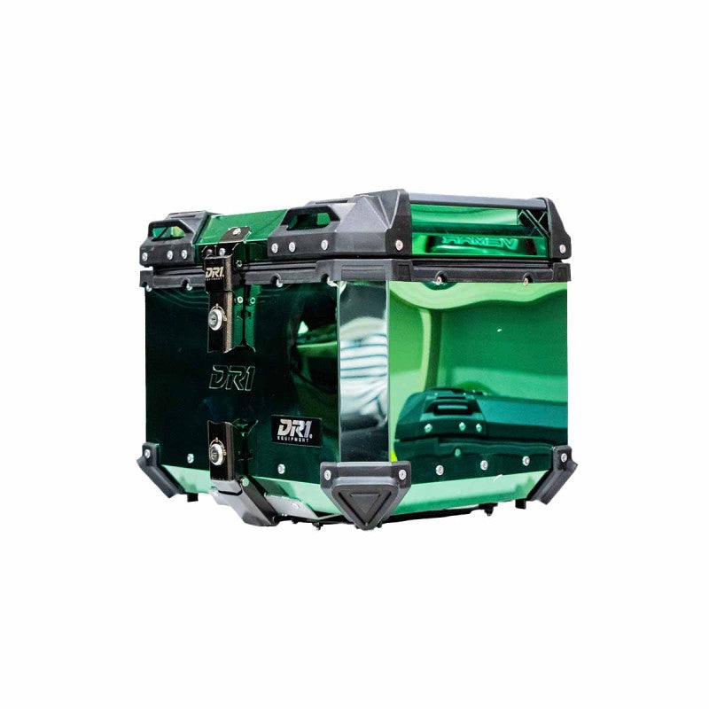 Maletero Acero Dr1 Aleacion Aluiminio 45 Lt Doble Chapa Verde