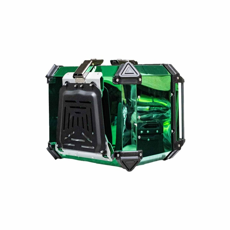 Maletero Acero Dr1 Aleacion Aluiminio 45 Lt Doble Chapa Verde