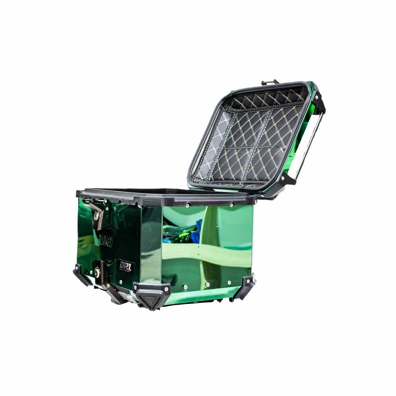 Maletero Acero Dr1 Aleacion Aluiminio 45 Lt Doble Chapa Verde