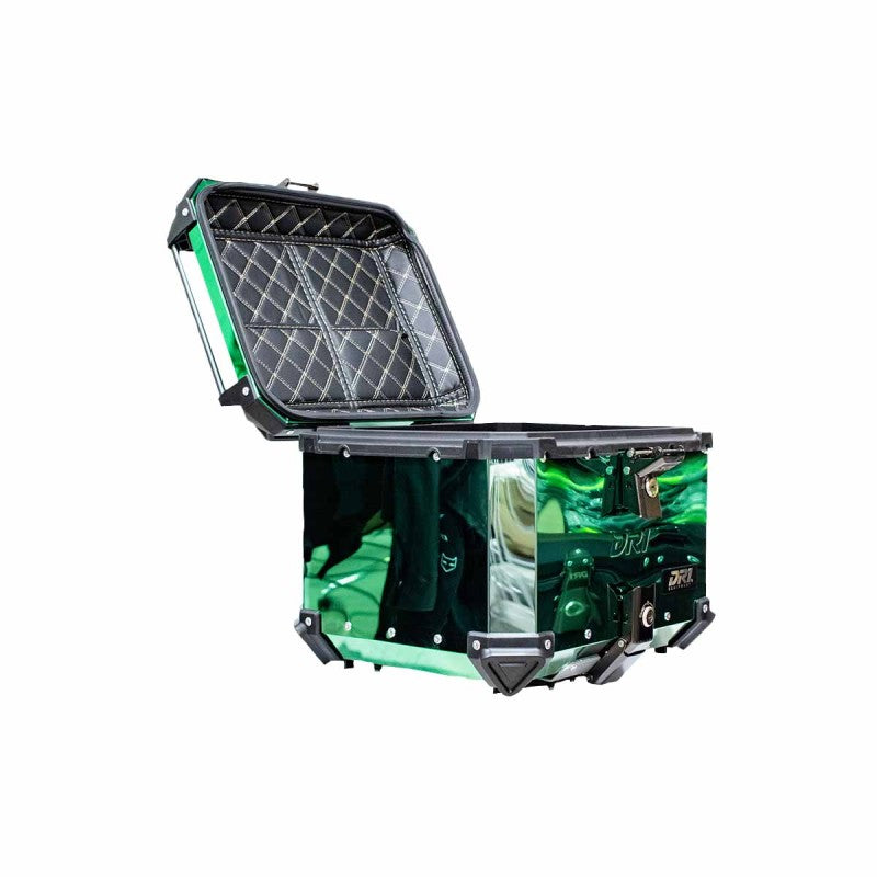 Maletero Acero Dr1 Aleacion Aluiminio 45 Lt Doble Chapa Verde